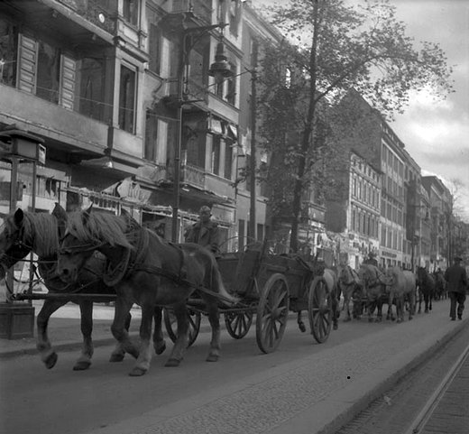 Vie quotidienne a Berlin en juillet 1945.