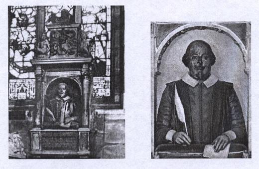 Памятник Шаксперу в церкви Святой Троицы в Стратфорде.