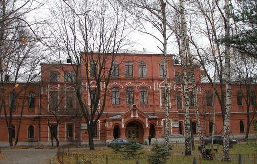 Здание бывшей Бахрушинской больницы в Сокольниках. Современный вид.