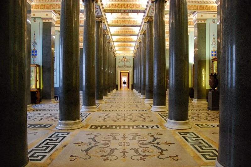 Двадцатиколонный зал. Современный вид.