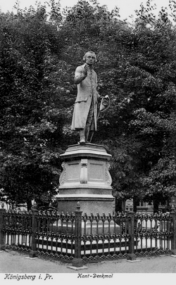 Памятник И. Канту, довоенное фото