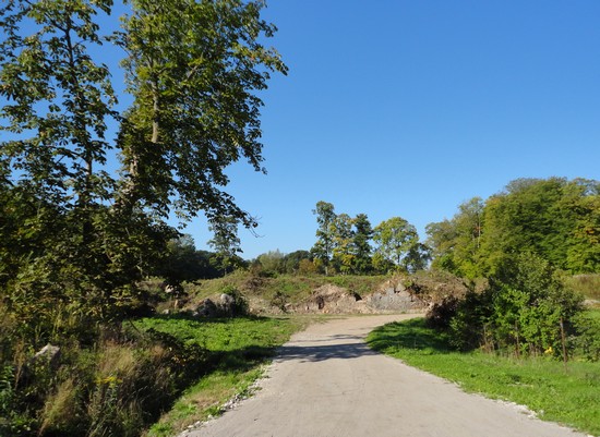 Место, где стоял усадебный дом Фридрихштайн. Фото сентября 2014 г.
