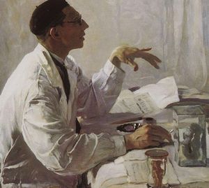 Портрет С. Юдина кисти Нестерова